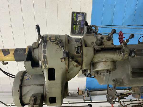 Wells-Index #847, Vertical Mill, 9" x 46" Table, 34" X, 12" Y, 16" Z, 6" Quill Travel, 12" Ram Travel, 32 HP - Image 3