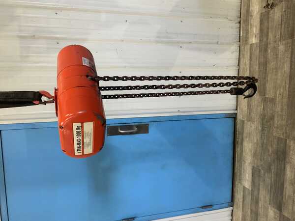 1 Ton, Cm #L, Electric Chain Hoist, 10' Lift height, 20" Hook-to-Hook, 16 FPM, 1 HP, 220/440 V - Image 9
