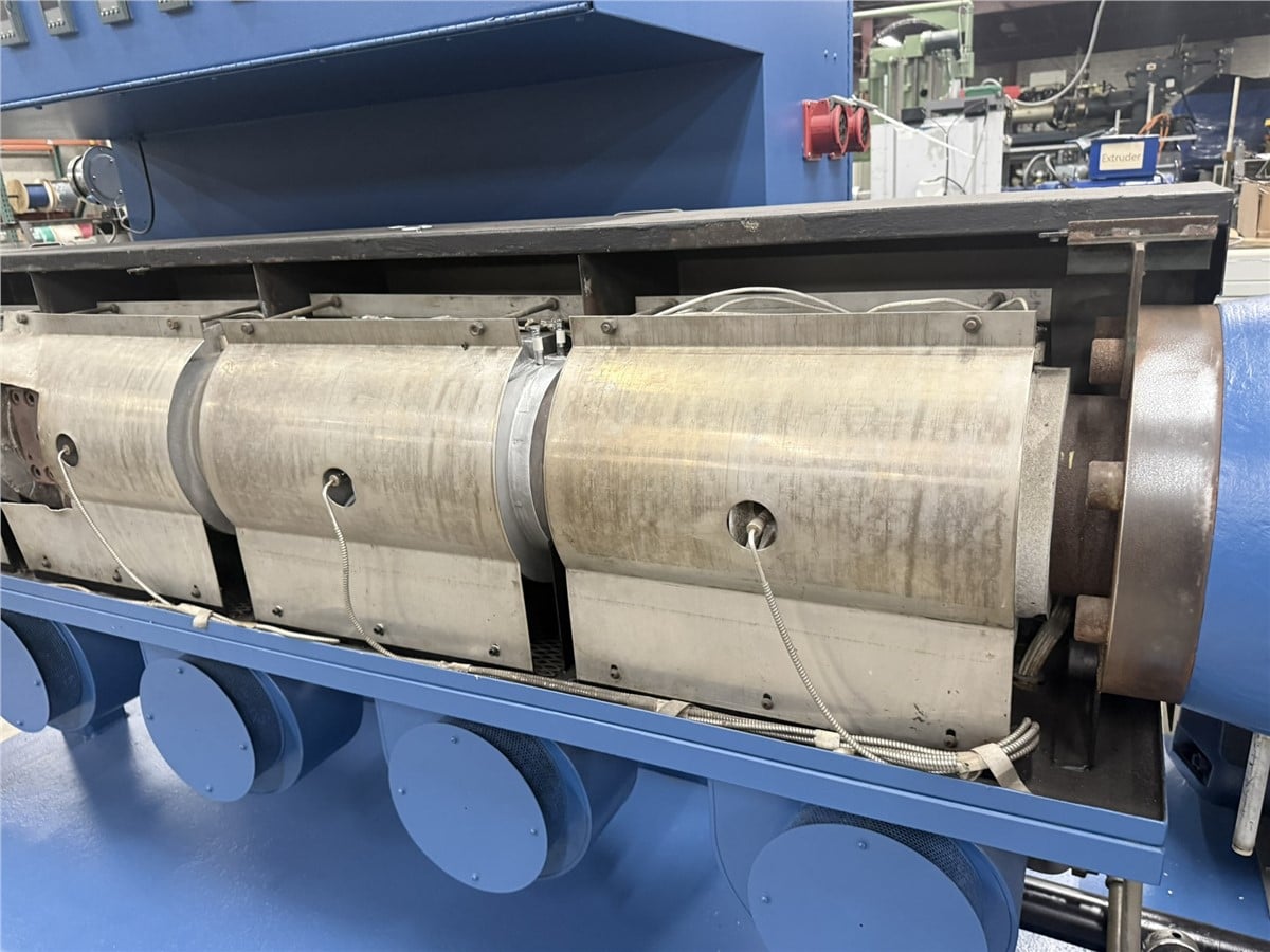4.5" Merritt/Davis Standard, Single Screw Extruder, Air Cooled, 24:1 L/D Barrel, (5) Barrel & (4) Die Zones - Image 9