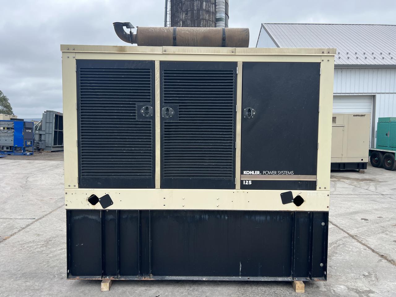 125 KW Kohler #125REOZJD, Generator, w/Enclosure & Base Fuel Tank, 6.8L Diesel Engine, 12-Wire, 1/3 Phase, 60 - Image 1