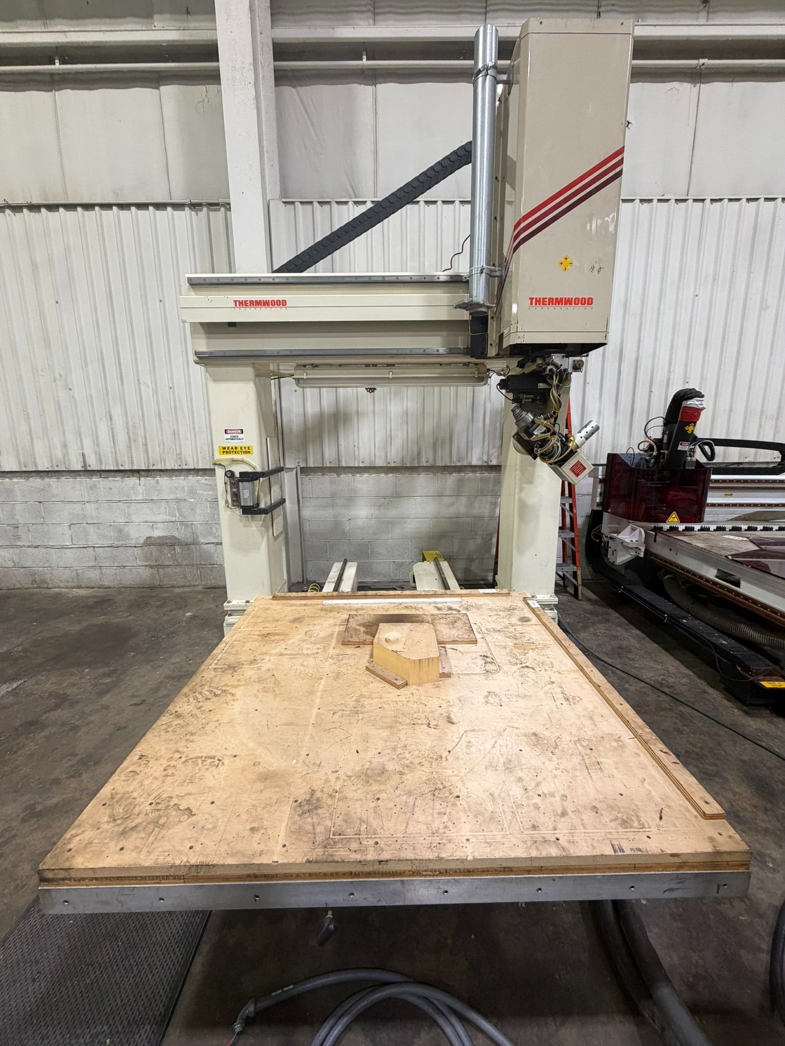 Thermwood #C67, 5-Axis CNC Router, 60" X, 60" Y, 24" Z, 5' x 5' Table, 0-900 IPM, 8 HP, 18000 RPM, 220/440 V - Image 1