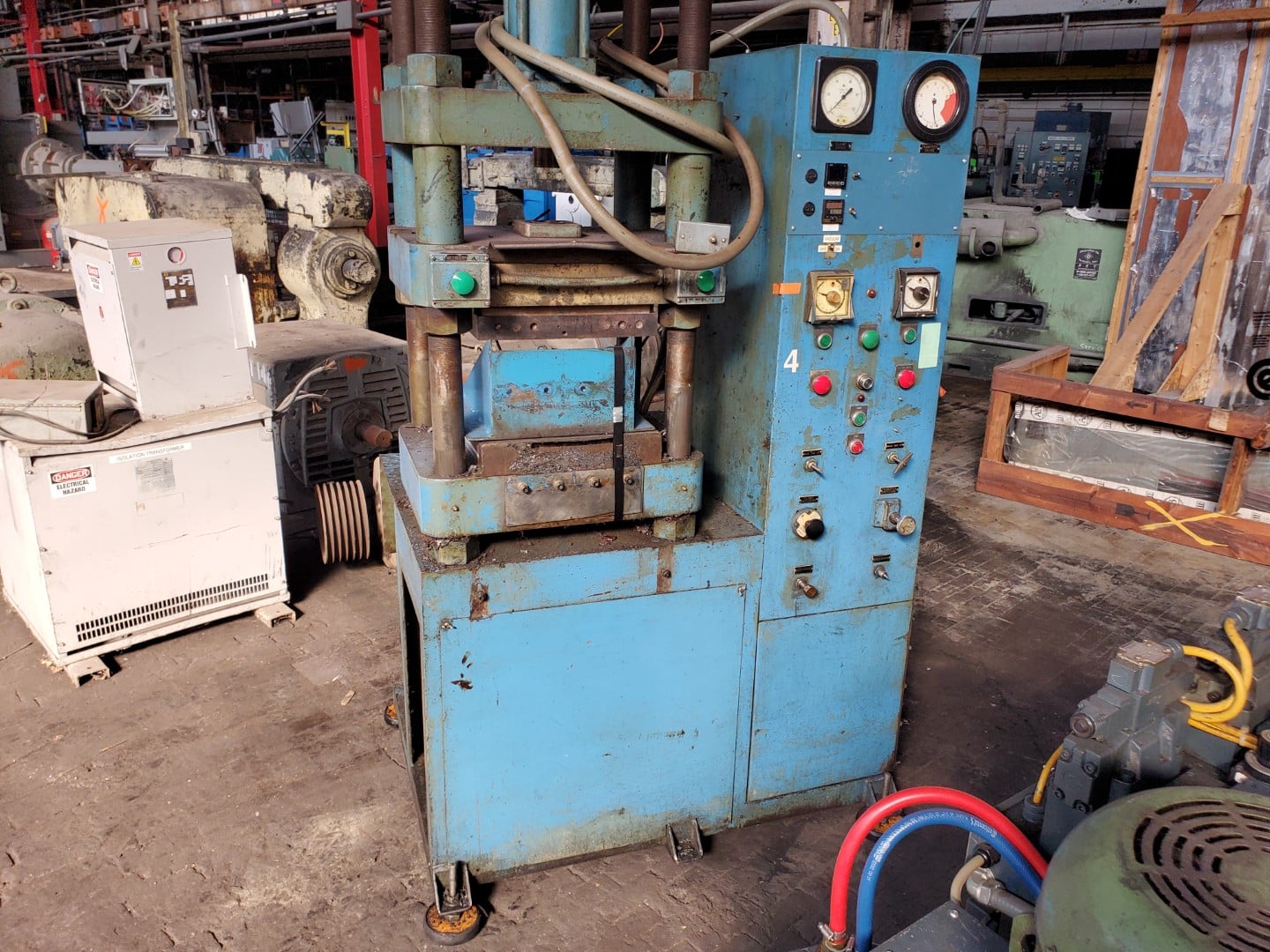 75 Ton, Wabash, Transfer Press, 4-Post, 7/18" Stroke, 15" x 15" Platens - Image 5