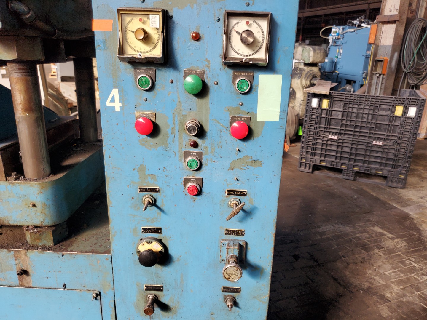 75 Ton, Wabash, Transfer Press, 4-Post, 7/18" Stroke, 15" x 15" Platens - Image 9