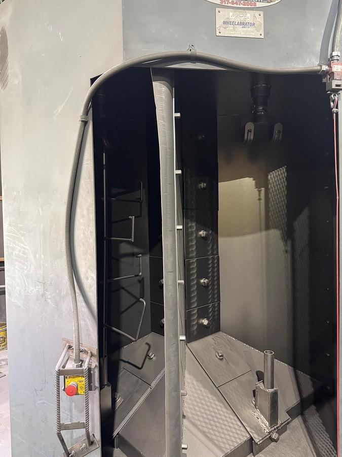 Wheelabrator #WS-4/210, Spinner Hanger, (2) Wheels, 5000 lbs. capacity, 48" diameter x 24" H, 10 HP per Wheel - Image 2