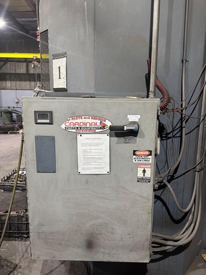 Wheelabrator #WS-4/210, Spinner Hanger, (2) Wheels, 5000 lbs. capacity, 48" diameter x 24" H, 10 HP per Wheel - Image 5
