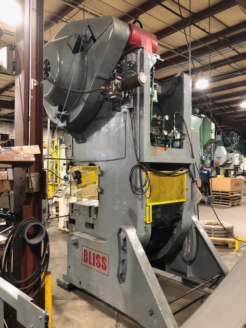 110 Ton, Bliss #C-110, Flywheel OBI Press, w/Air Clutch, 42" x 27" Bed Area, 27.5" x 21" Ram Area, 6" Ram - Image 7