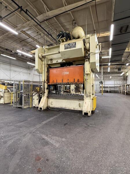 400 Ton, Blow #SC2-400-108-54, Straight Side Mechanical Stamping Press, 108" x 54" Bed & Ram Size, 10" - Image 3