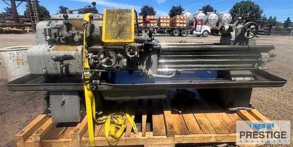 16" x 54" Axelson, manual lathe, taper attachment, tool post, 3-jaw chuck - Image 1
