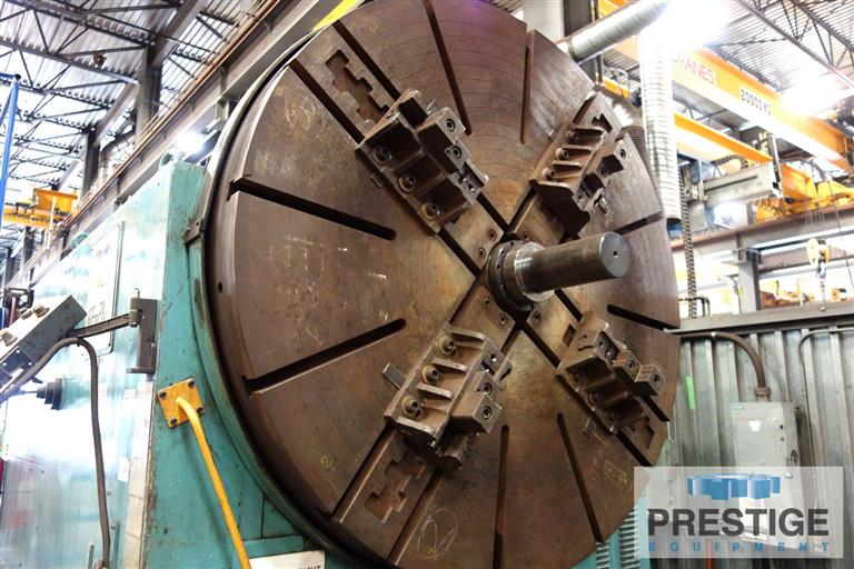 129" x 531" Giana #GFP-24, heavy duty manual lathe, 78.74" chuck, 5.9" hole, 4 Steady Rest, inch/metric - Image 2