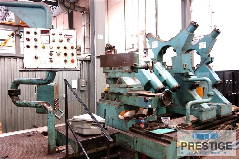 129" x 531" Giana #GFP-24, heavy duty manual lathe, 78.74" chuck, 5.9" hole, 4 Steady Rest, inch/metric - Image 4