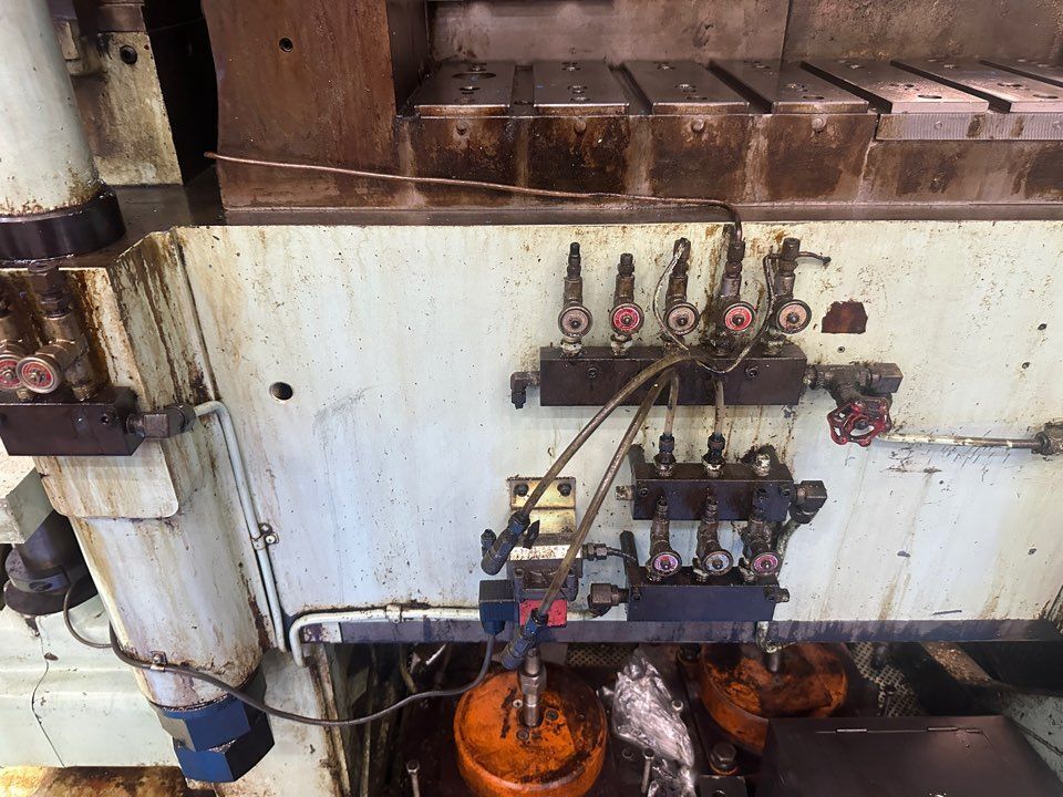 75 Ton, Asahi Seiki #MTP5-51, transfer press, 3" stroke, 18" Shut Height, 14 station die, 3.5" pitch, 25-100 - Image 8