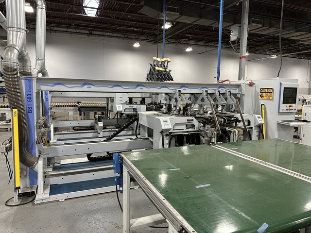 Weeke #Optimat-BST503/BST507, CNC Through Feed Boring Line, 98.4" L x 39.4" width, 2.4" thick max Workpiece - Image 6