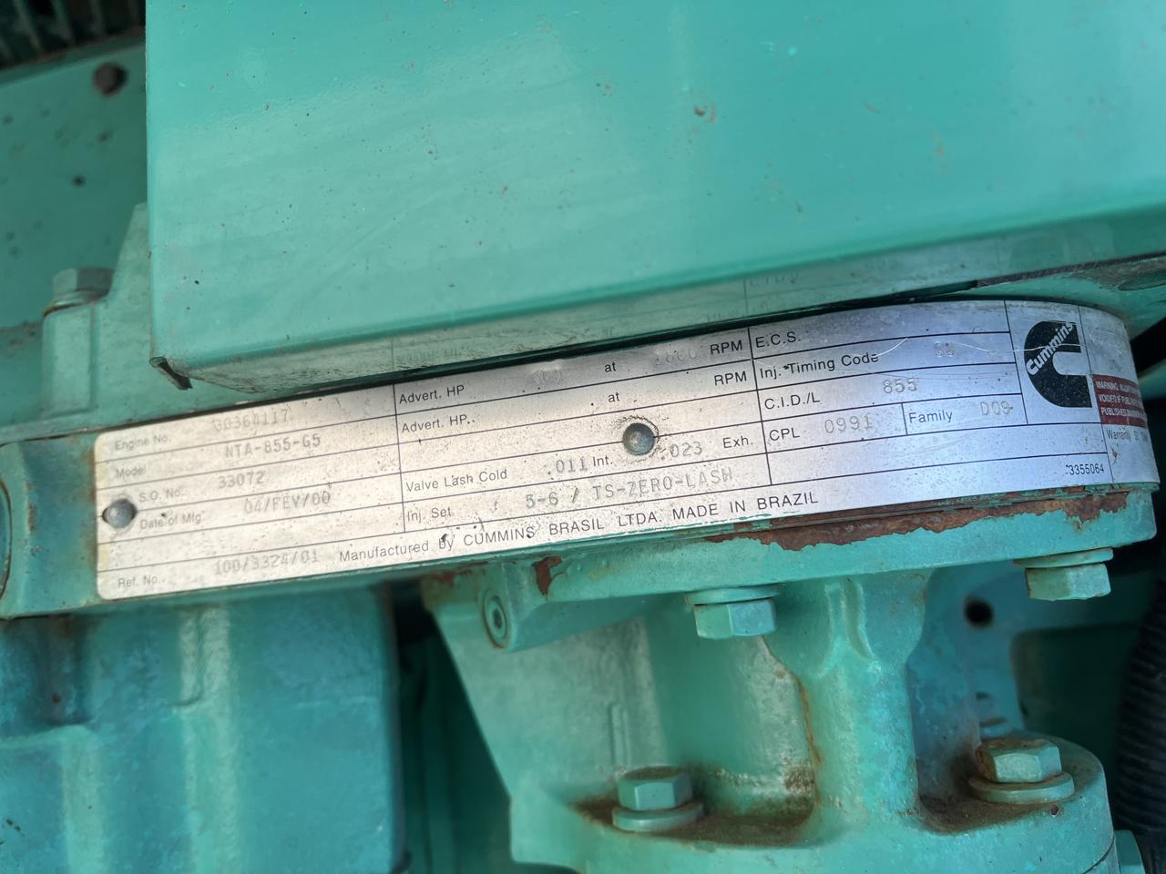 400 KW Cummins Onan #400DFCE-932, diesel generator set, 277/480 Volts, 1/3 phase, 129 hours, NTA-855-G5 - Image 8