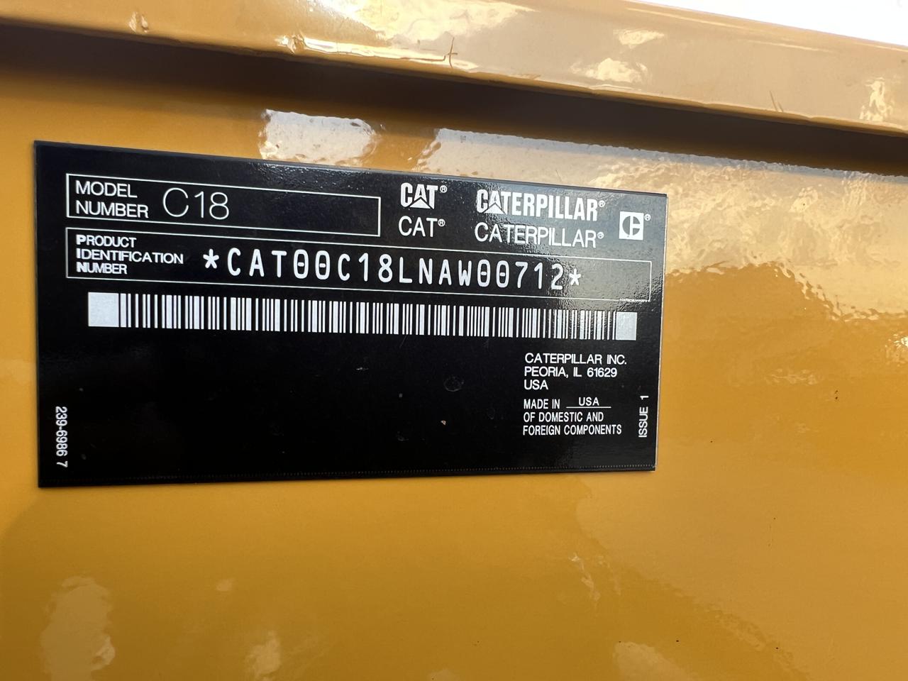 600 KW Caterpillar #C18, diesel generator set, 120/208 Volts, 1/3 hours, 167 hs, EPA Tier 2, open skid - Image 10