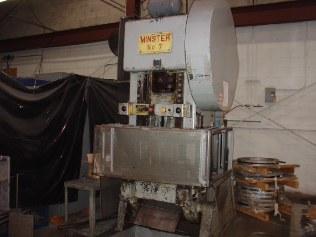 75 Ton, Minster #7, OBI press, 4" stroke, 17" SDAU, 21" open, 3.25" adj., 36" x24" bed, 100 SPM, Cieco Control - Image 1