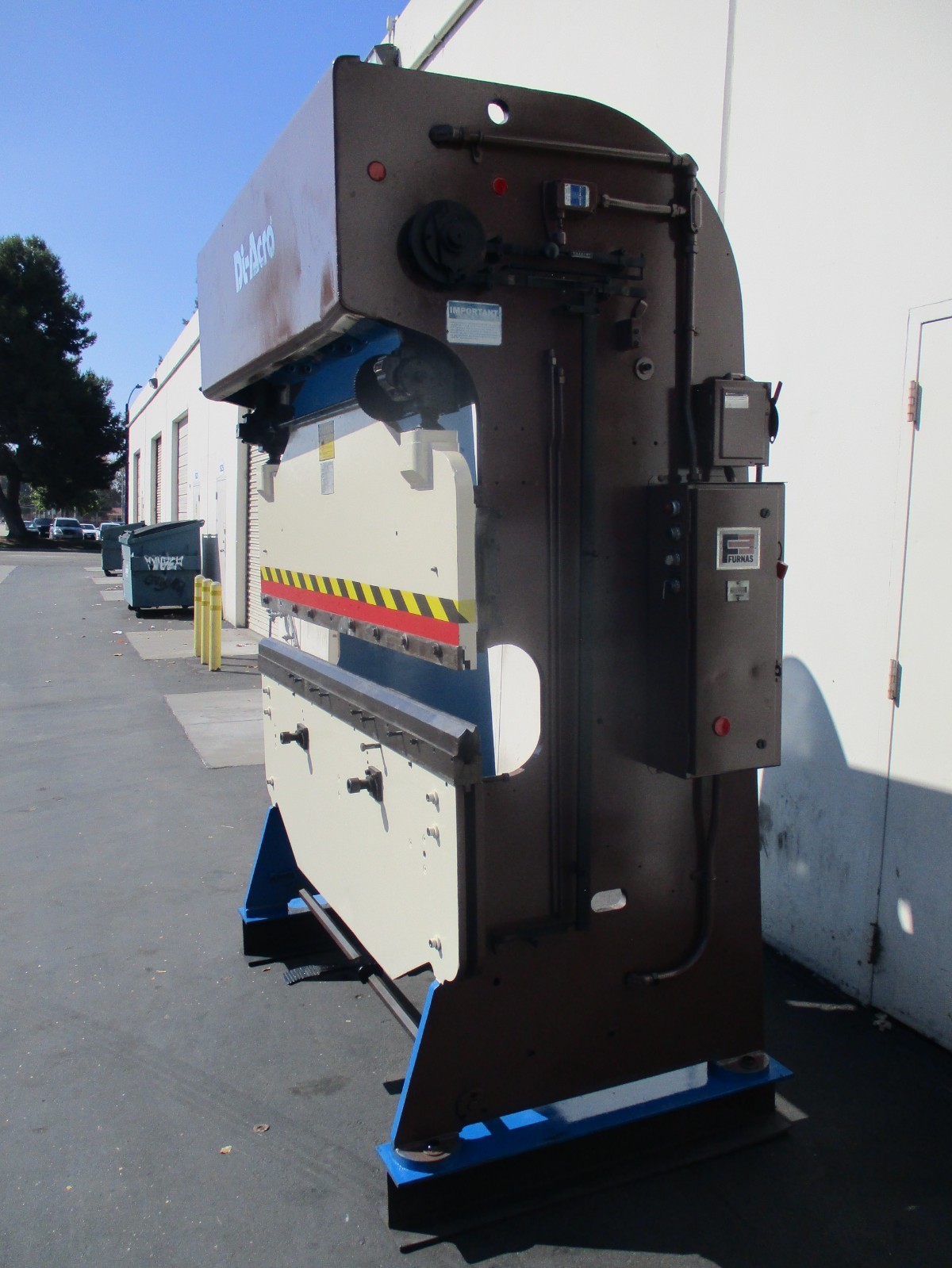 35 Ton, Diacro #14-72, hydra power mechanical press brake, 6' overall, 62" between housing, 2" stroke, 9" - Image 6