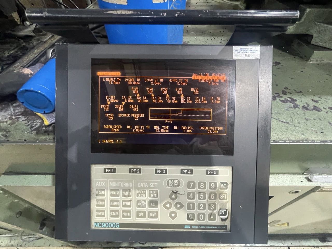 720 Ton, 131 oz., Nissei #PH660S420B, Injection Molding System, w/Yushin Robot & QC Cell, Turnkey, 55.1" x - Image 4