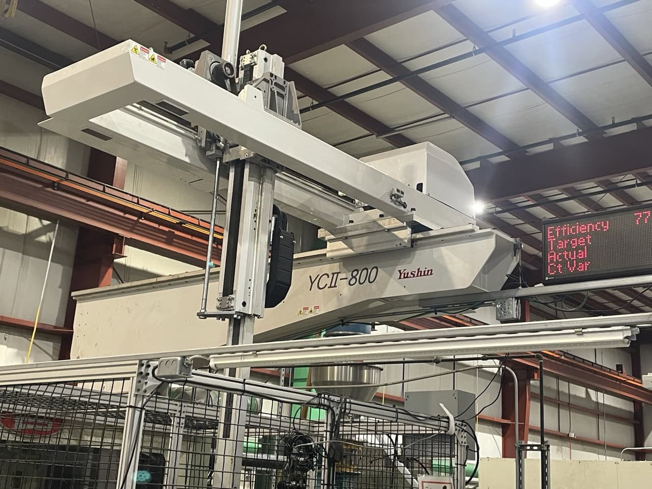 720 Ton, 131 oz., Nissei #PH660S420B, Injection Molding System, w/Yushin Robot & QC Cell, Turnkey, 55.1" x - Image 7