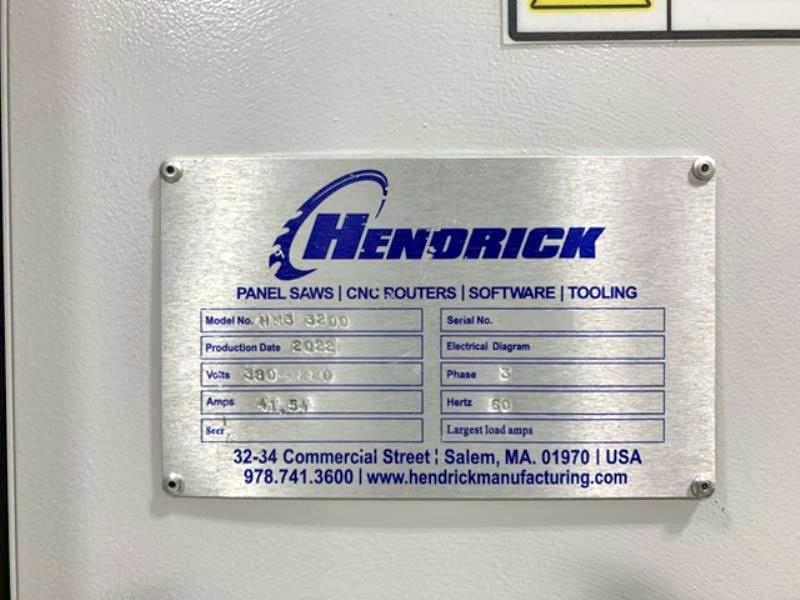 Hendrick #HM3-3200, Front Load Panel/Beam Saw, 126" L x 3" D Cut capacity, 14" diameter x 3" bore Main & 7" - Image 8