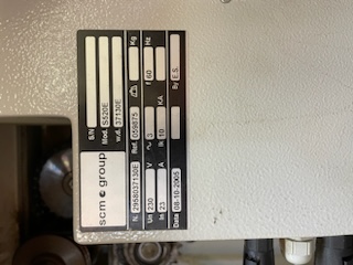 20" SCMI #S520, Planer, 2005 - Image 3