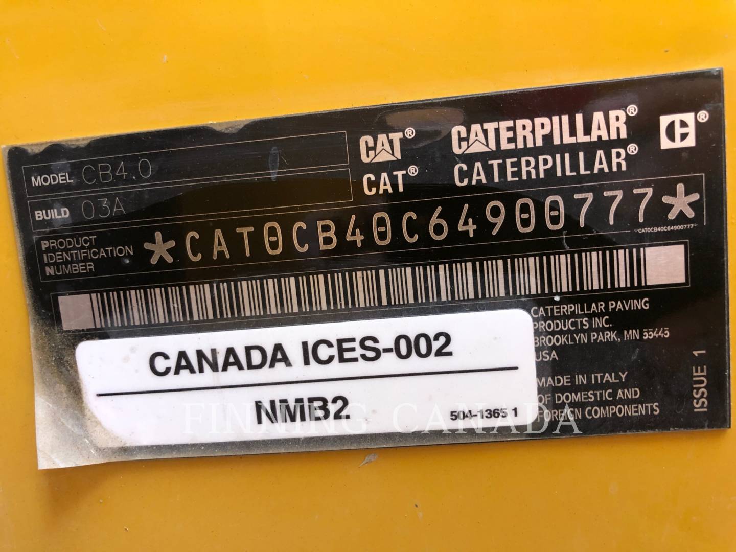 Caterpillar CB4.0-03, Compactor, 139 hours, S/N: 64900777, 2024 - Image 6