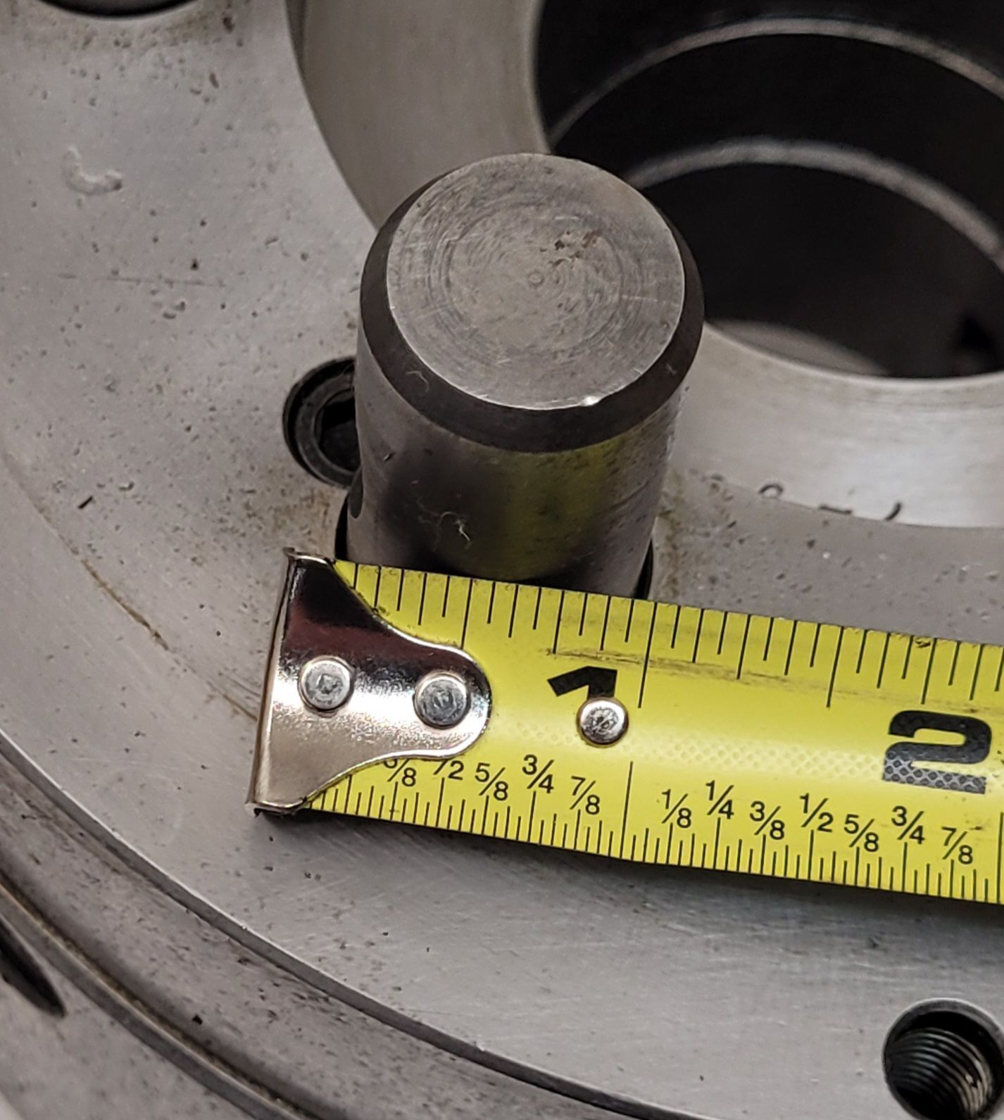 8" BTC, self-centering manual lathe chuck, 3-jaw, 2-1/4" hole, D1-6 mount - Image 6