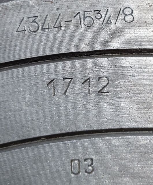15.75" Bison #4344, 4-jaw chuck, D1-8 Back - Image 3