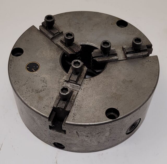 8" Bison, 3-jaw adjustable chuck - Image 1