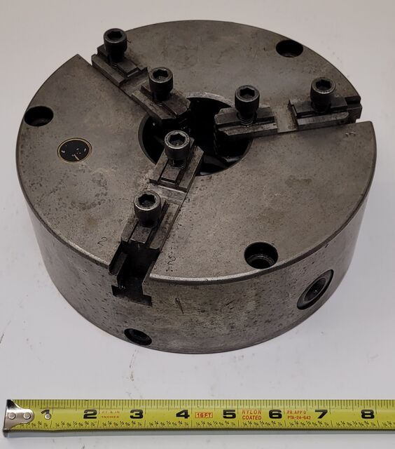 8" Bison, 3-jaw adjustable chuck - Image 6