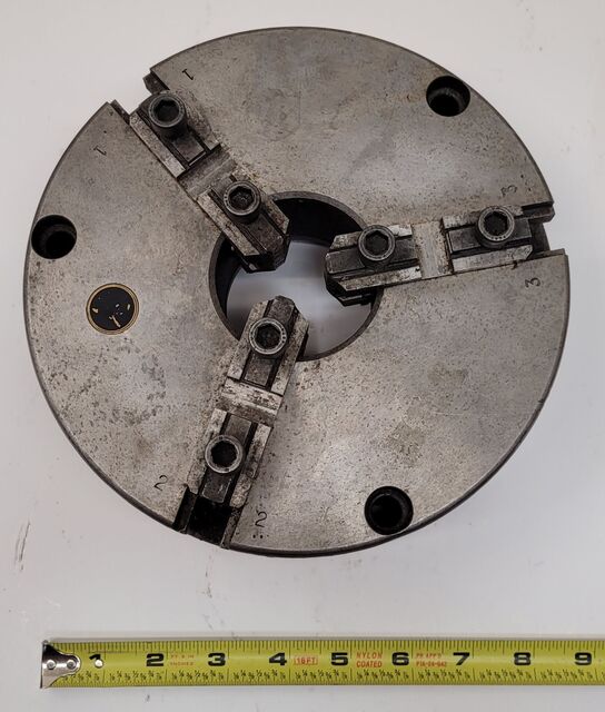 8" Bison, 3-jaw adjustable chuck - Image 7