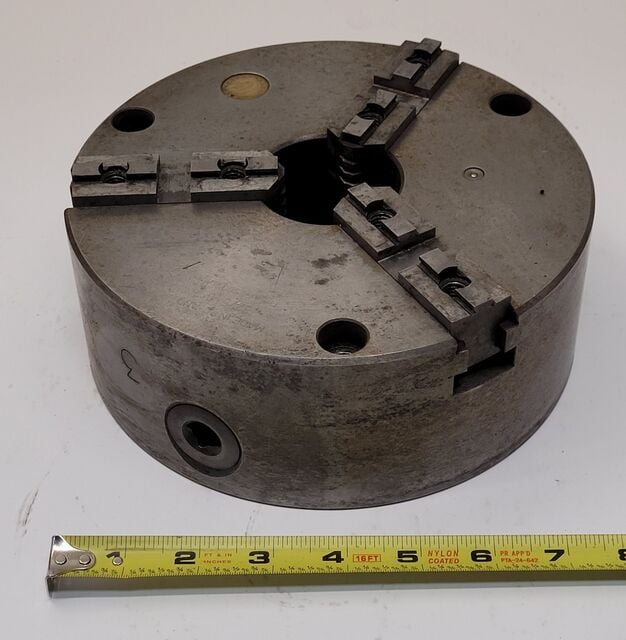 8" Bison, 3-jaw universal scroll chuck - Image 2