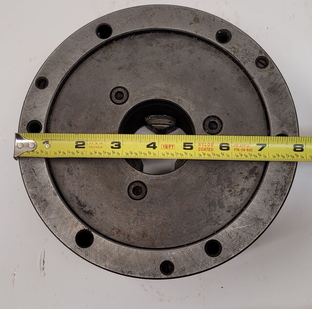 8" Bison, 3-jaw universal scroll chuck - Image 7