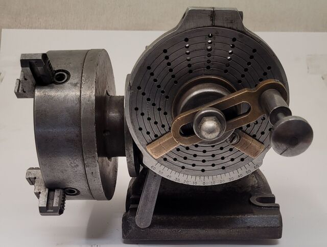 6" Ellis Dividing Head, 4 jaw chuck - Image 1