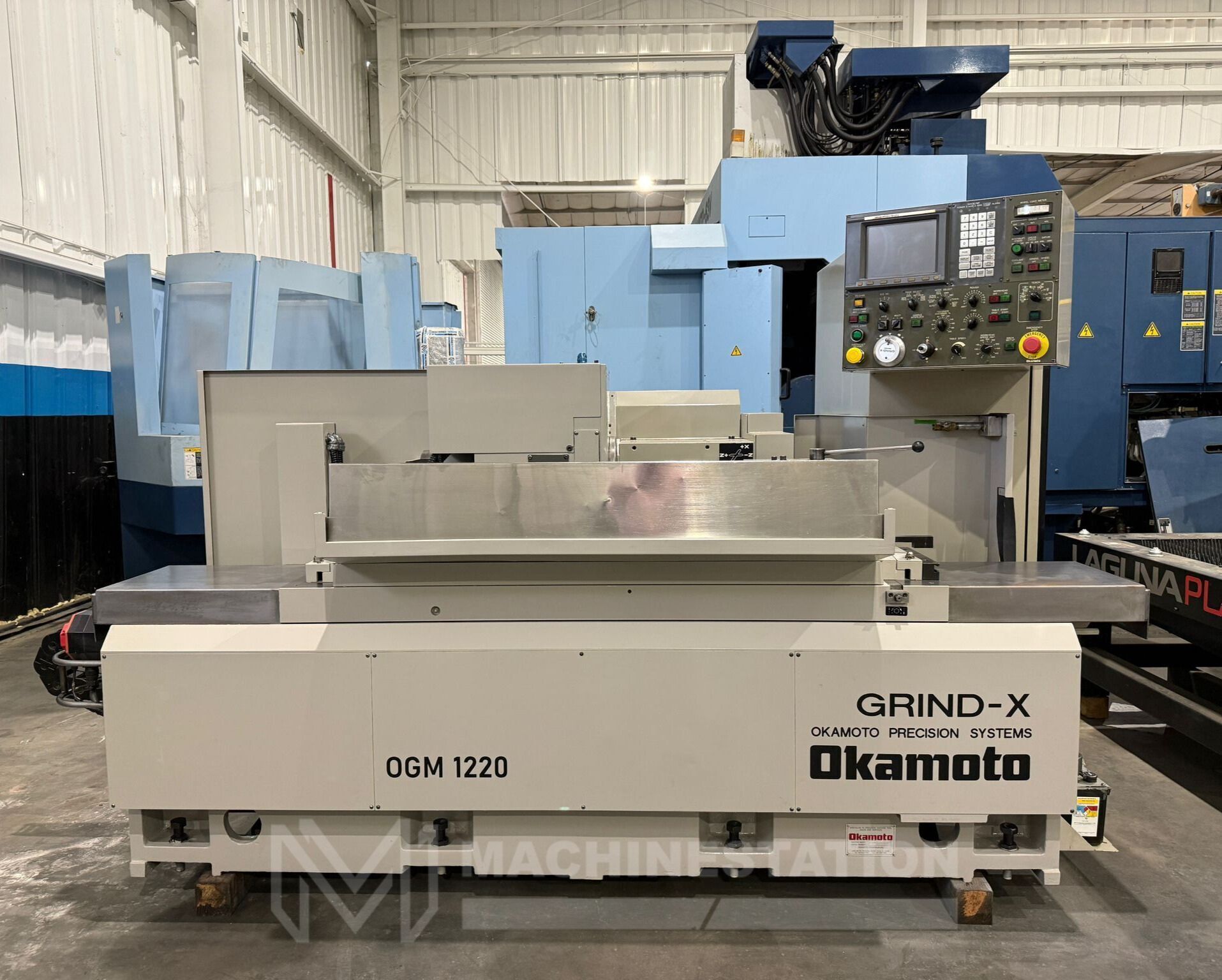 12.6" x 20" Okamoto #OGM-12-20PB, CNC cylindrical grinder, 16" x 2" x 5" wheel, Fanuc Oi-TB, tailstock, 2007 - Image 1