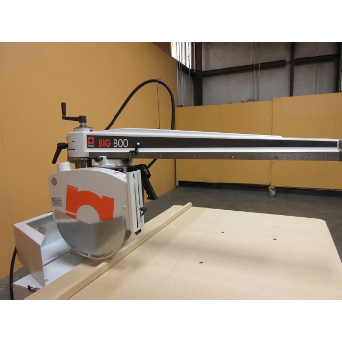 Maggi #Big-800CE, Radial Arm Saw, 4 Hp, 2800 RPM, 230 V., 3ph, 16" blade, 1" arbor, 73.23" x 45.08" table, New - Image 4