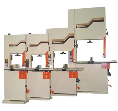 Tannewitz #Advantage, Bandsaw, 3.6 HP, 3ph, 230/460 V., 5500 FPM, 25.2" wheel, 3/16-1" blade, 4 sizes throat - Image 1