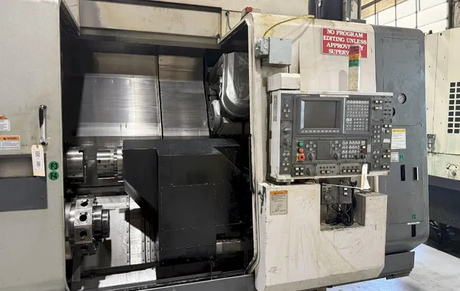 Okuma #250-W, CNC Lathe, 12k RPM, 15 HP, 12 tool, 8" chuck, 20.8" swing, 8 axis, 46" centers, OSP-E100L cnc - Image 1