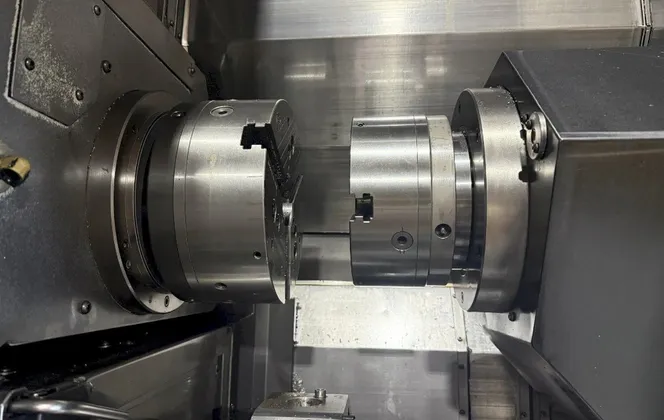 Okuma #250-W, CNC Lathe, 12k RPM, 15 HP, 12 tool, 8" chuck, 20.8" swing, 8 axis, 46" centers, OSP-E100L cnc - Image 6