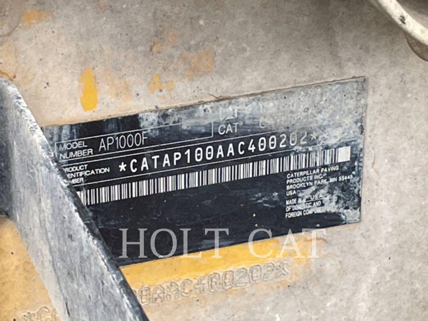 Caterpillar AP1000F, Vibratory Single Drum Asphalt, 8827 hours, S/N: AC400202, 2016 - Image 6