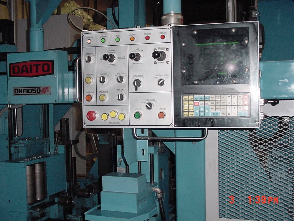 Daito #SDNF-1050, CNC beam/drill line, mfg in 2000, 3 spindle, 40" x 20" capacity, 2500 RPM - Image 4