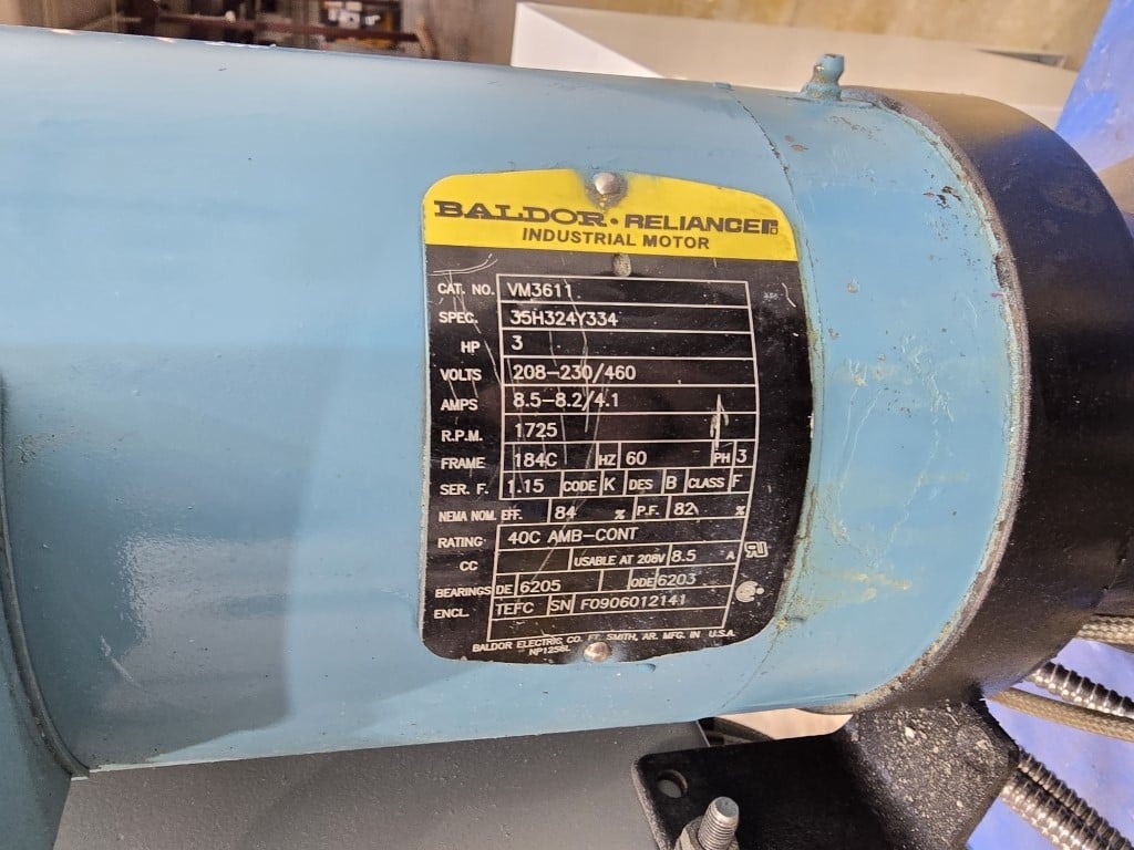 Nordson/Xaloy #WRP35S, water ring pelletizer, 1725 RPM, Fr.184C, 2009 - Image 6