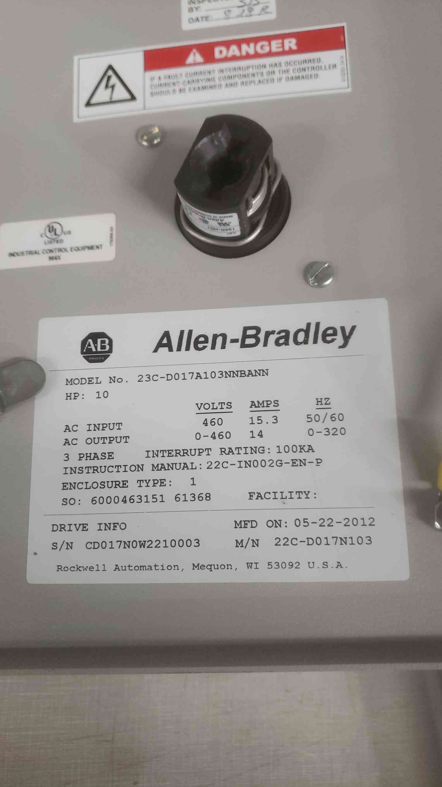 10 HP Allen-Bradley, PowerFlex-400, AC VFD, 460 Volts, 15.3A - Image 5