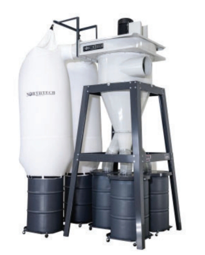 6200 CFM, Northtech #NT-2ST15XL, Dust Collector, 15 HP, 230/460 V., 3ph, 25" impeller, 39" x 103" upper bags - Image 1