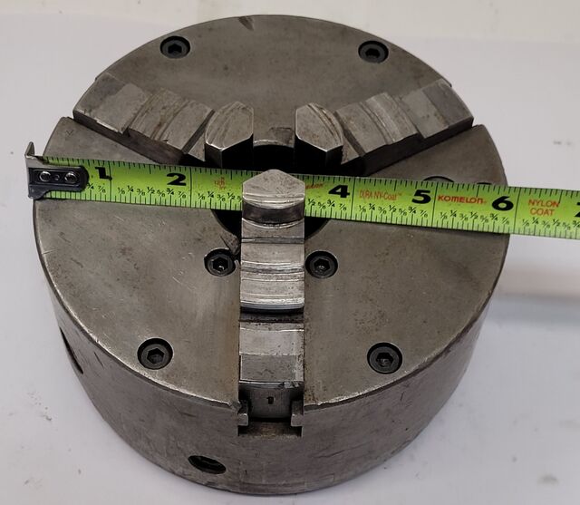 6" Buck, 3-jaw chuck, Buck Tool T950 back plate - Image 8
