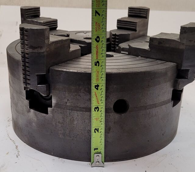 10" Cushman #10264G, lathe chuck, 4-jaw - Image 8
