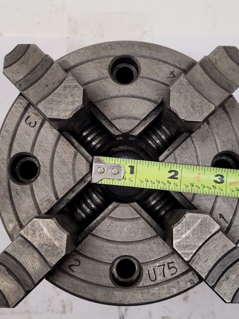 6" KC #U75, lathe chuck, 4-jaw - Image 7