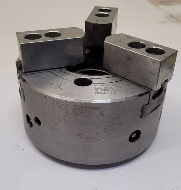 6" Kitagawa #BB206, 3-jaw Power chuck - Image 1