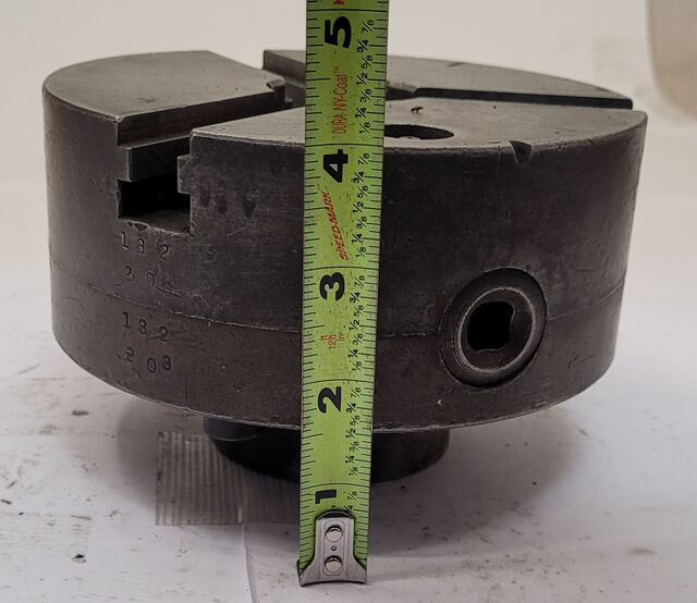 6" Skinner #3806-48, lathe chuck, 3-jaw - Image 9