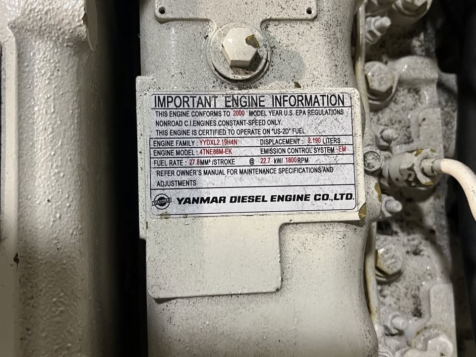 16 KW Kohler /Yanmar #16EFOZ, Marine generator - Image 3