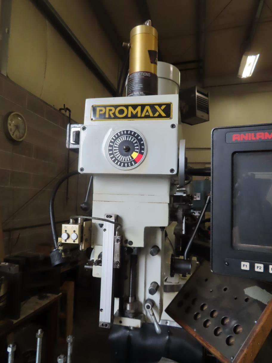 YCI Promax, CNC knee mill, 49" x9"tbl., 3 HP, 36" X, 16" Y, 16" Z, 60-4200 RPM, R-8, Anilam 3200 MK - Image 7